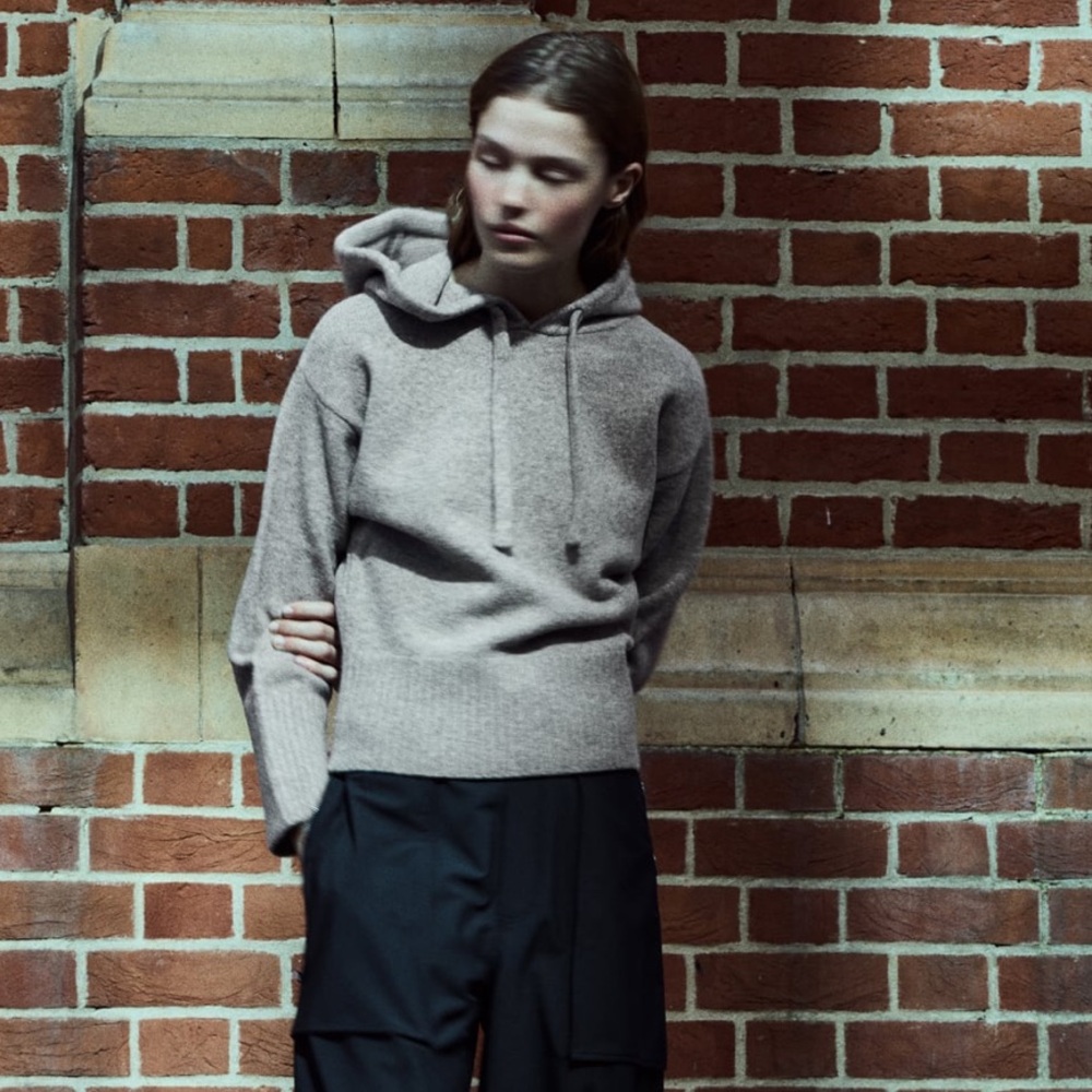 Zara knit hoodie